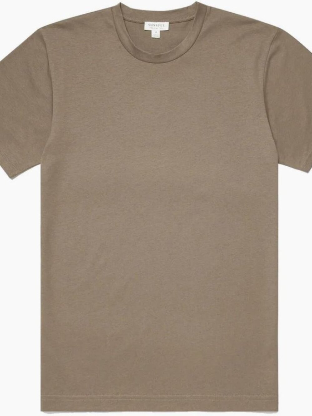 Sunspel Riviera Caper Melange Short Sleeve Crew Pocket Tee/T-Shirt New NWT